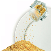 Edible gold flake shaker for chocolates