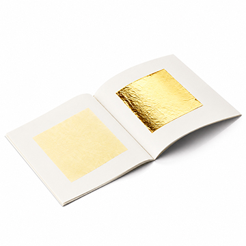 23KT Edible Gold Leaf - 12 lvs - 2" squ.
